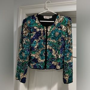 Sequined short jacket